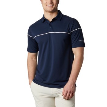 Columbia Polo Heren, Omni-Wick Breaker Golf Donkerblauw, 65VXQHMFU